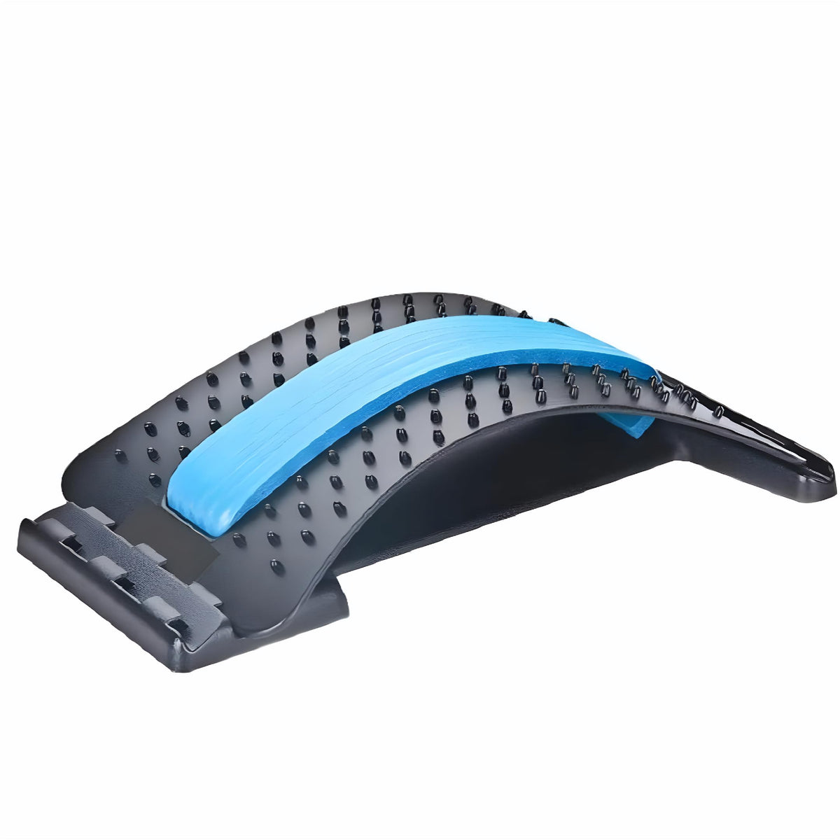 nalkot Back Stretcher for Lower and Upper Back Pain Relief 3 Level Back Cracking Device for Herniated Disc Scoliosis Spine Decompression Support Back Cracker Board (Black)